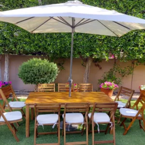 Octagonal Outdoor Umbrella with Rectangular Tables - GU02