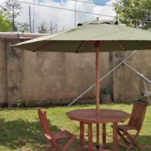 Outdoor Umbrella with Wooden Stand - GU04